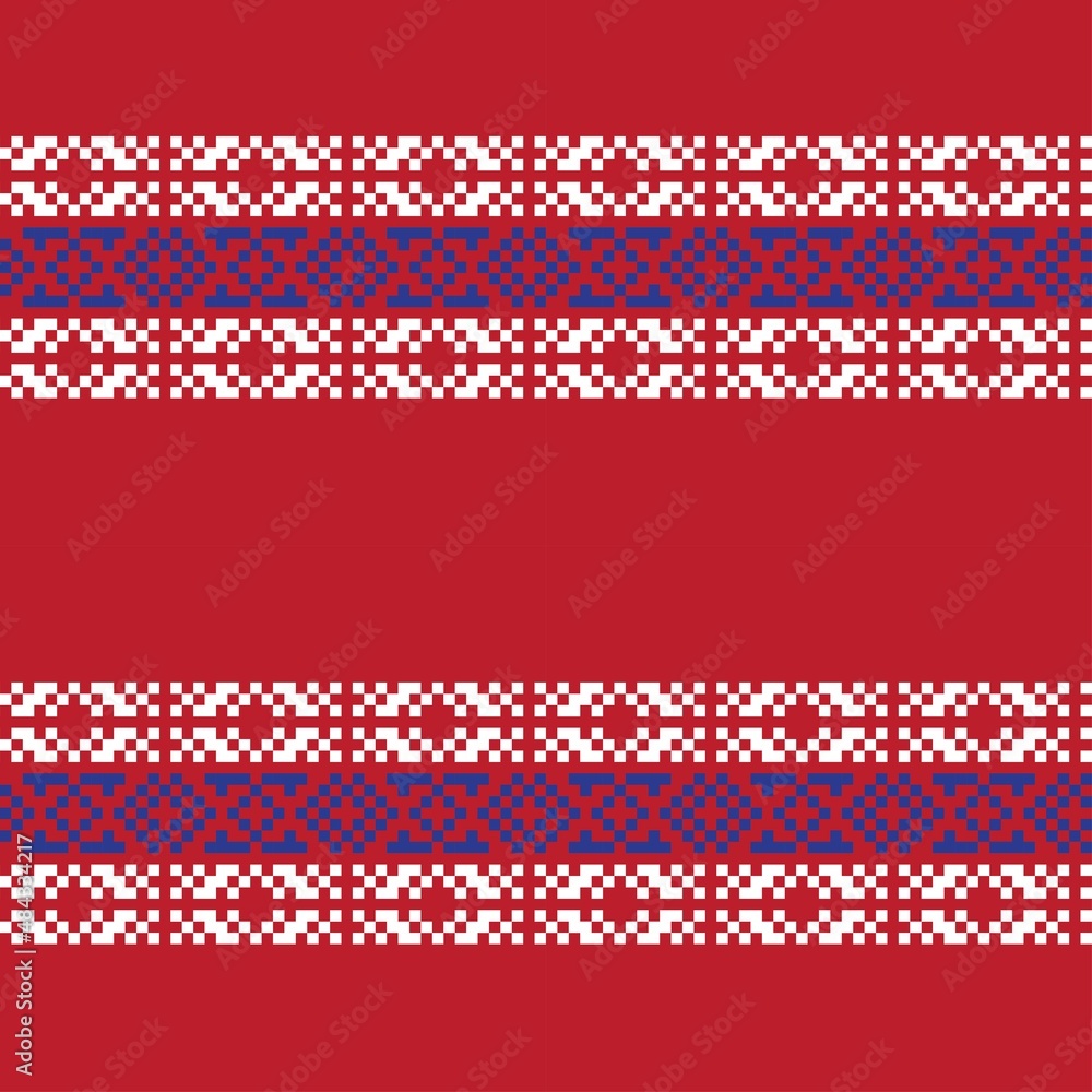 Christmas Fair Isle Seamless Pattern Design Christmas Fair Isle Seamless Pattern Design