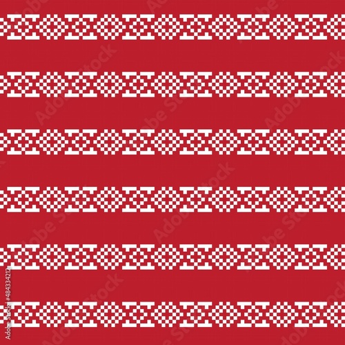 Christmas Fair Isle Seamless Pattern Design