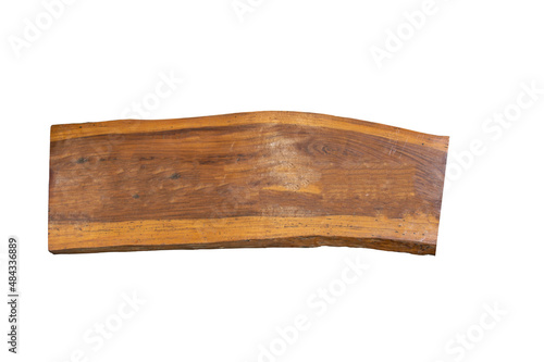 large wooden sign on a white background