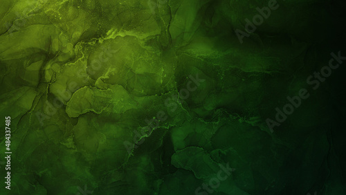 Fashionable Marble Stylish Green with Olive Drab Colors Decorative Texture Background Fashion Or Cosmetics Concept For Wallpaper Prints