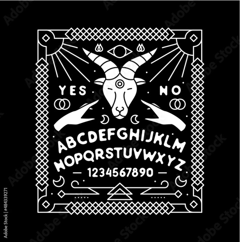 Tarot Card Minimalist Vector Illustration	
