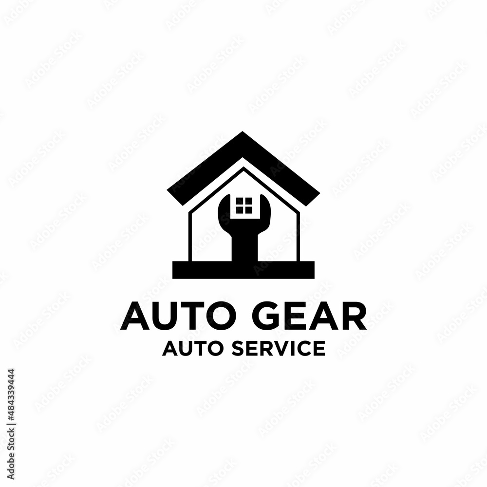 Fototapeta premium Auto Gear Logo Service