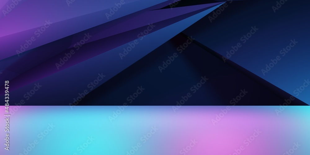 3d rendering of purple and blue abstract geometric background. Scene for advertising, technology, showcase, banner, cosmetic, fashion, business, metaverse. Sci-Fi Illustration. Product display 3d rendering of purple and blue abstract geometric background. Scene for advertising, technology, showcase, banner, cosmetic, fashion, business, metaverse. Sci-Fi Illustration. Product display