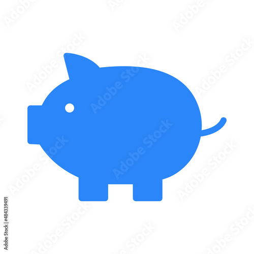 Money pig Vector icon which is suitable for commercial work and easily modify or edit it