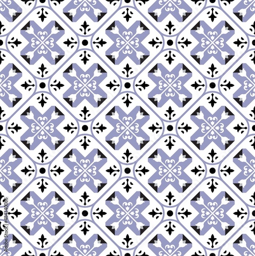 Tile pattern vector