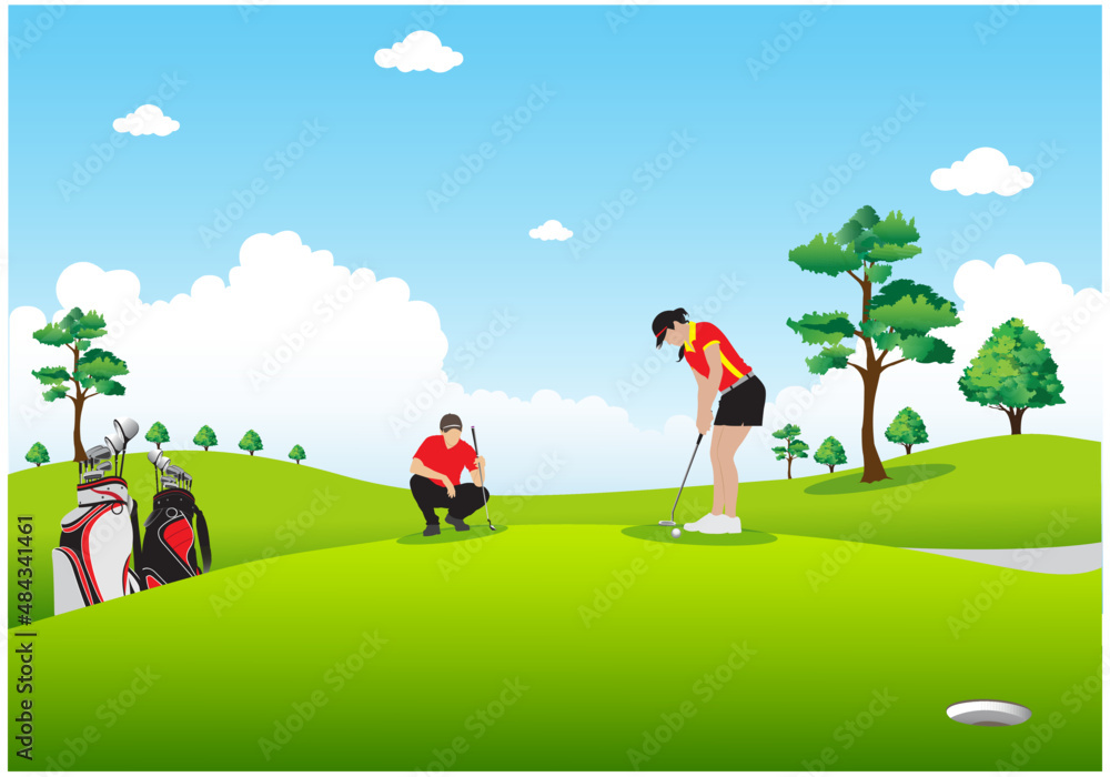Putting golf Putting golf