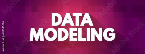 Data modeling - process of creating a data model for an information system by applying certain formal techniques, text concept for presentations and reports