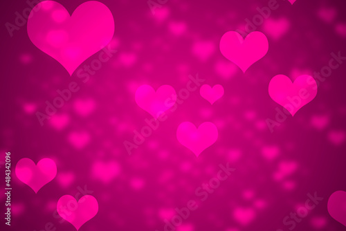 Heart with a colored background