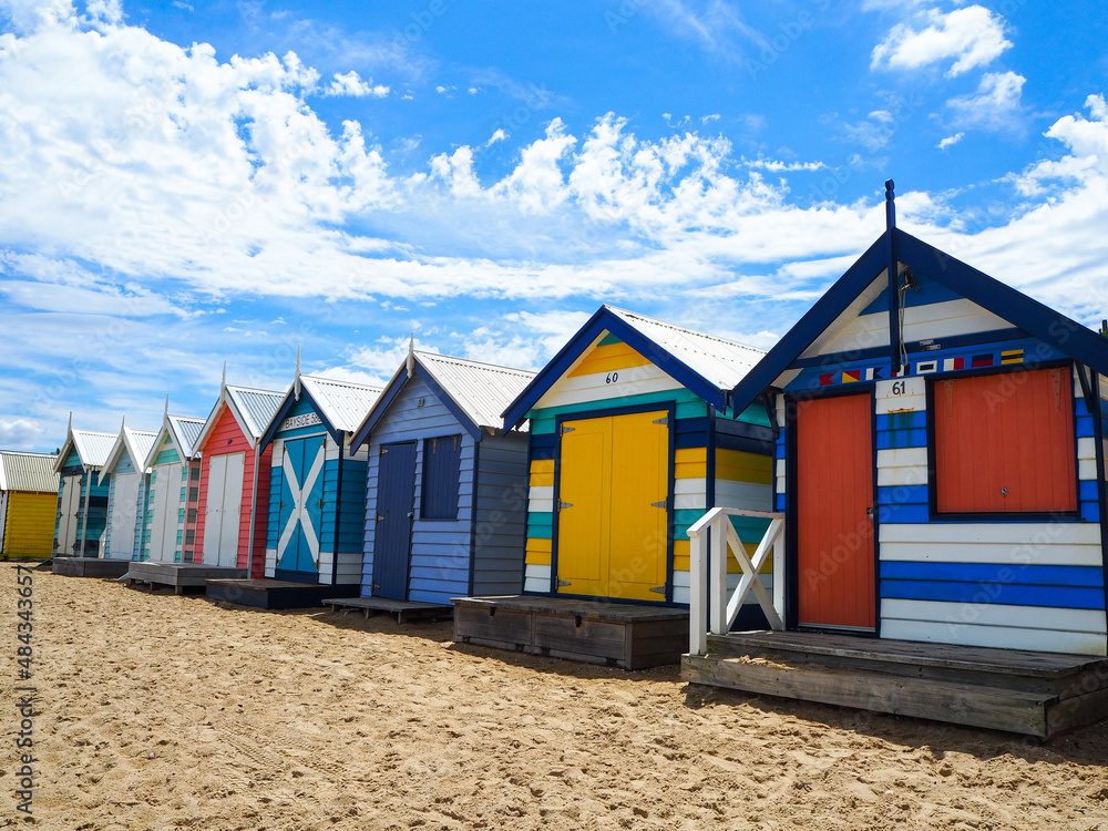 Brighton Beach Bathing Houses Melbourne Australia