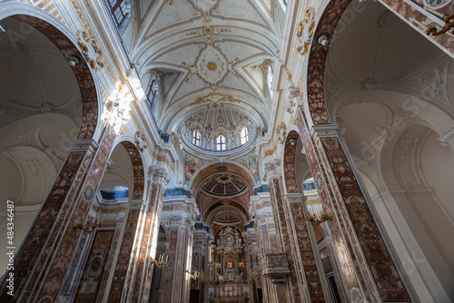 Inside interior of the Cathedral of Maria Santissima della Madia  Basilica Cattedrale Madonna della Madia 