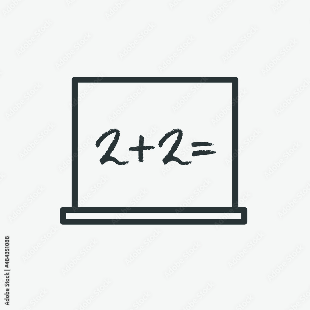 school, blackboard, chalk, math, chalkboard icon on grey background school, blackboard, chalk, math, chalkboard icon on grey background