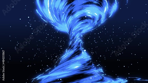 Tornado formation, very intense tornado