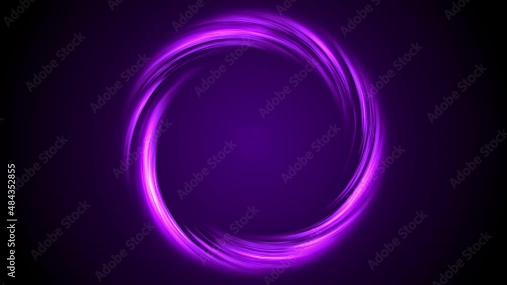 Abstract Blue Light Glowing Circles Animation. Animation of a loop of abstract shiny blue neon light of sloar eclipse with bright effect on black background Abstract Blue Light Glowing Circles Animation. Animation of a loop of abstract shiny blue neon light of sloar eclipse with bright effect on black background