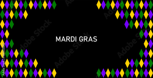 Mardi gras party background vector illustration