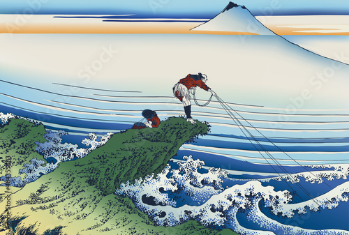 富嶽三十六景　甲州石班澤