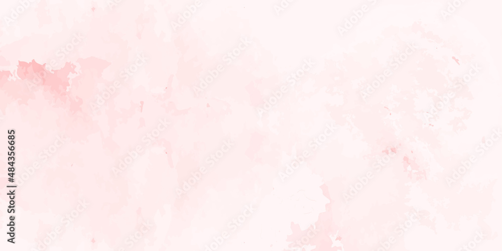 Pink watercolor wet wash splash background. Vector illustration template for birthday, banner, wedding, it's a girl card, mother's day and much more.