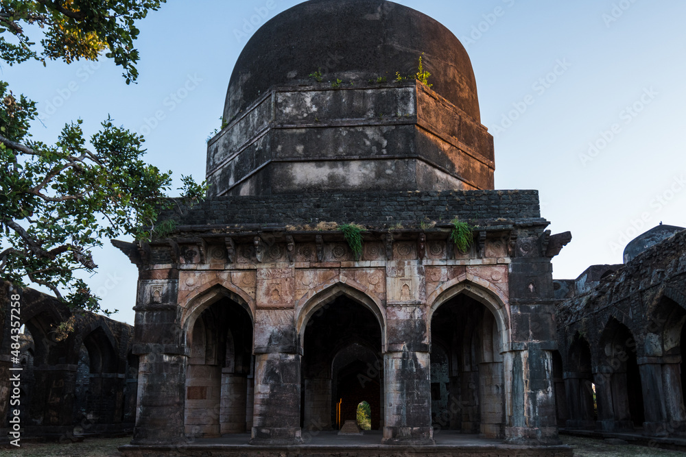 Hathi Mahal also known as Elephant Palace, Mandav. Mandu is an ancient fort city in the central Indian state of Madhya Pradesh. It's also known for its Afghan architectural heritage. Hathi Mahal also known as Elephant Palace, Mandav. Mandu is an ancient fort city in the central Indian state of Madhya Pradesh. It's also known for its Afghan architectural heritage.