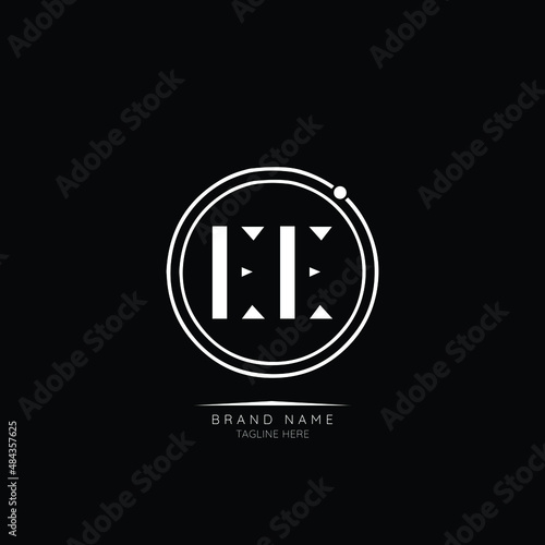 Modern Luxury EE Letter Business Logo Design Alphabet Icon Vector Symbol. Creative minimal letter logo template.