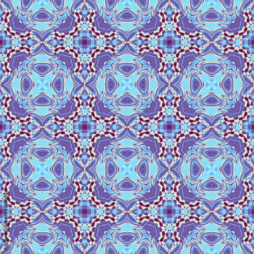 Seamless ornamental decorative pattern. Mosaic art texture. Seamless ornamental decorative pattern. Mosaic art texture.