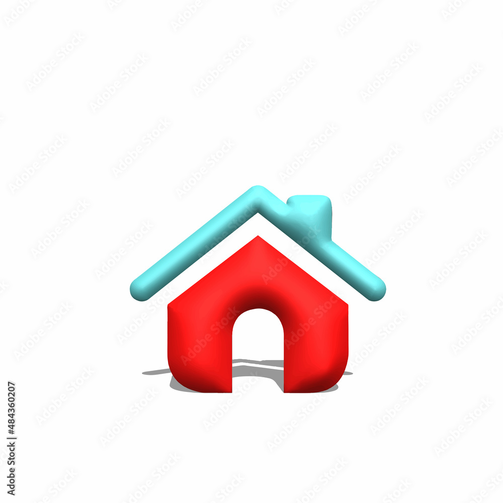 3d home icon design illustration 3d home icon design illustration
