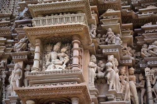 JAVARI TEMPLE: Shiva Parvati Sculpture Eastern Group, Khajuraho, Madhya Pradesh, India, UNESCO World Heritage Site