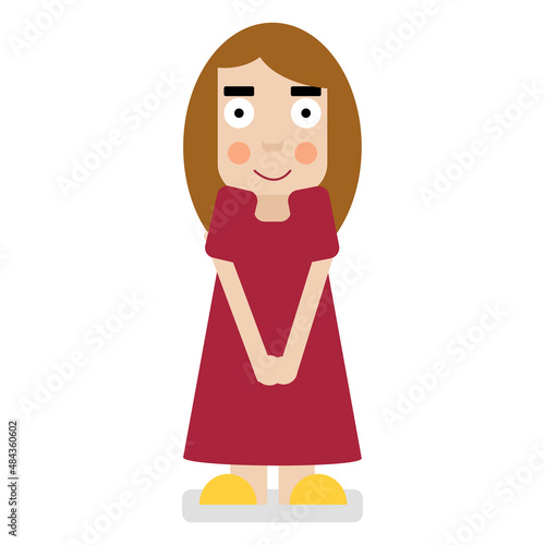 Shy girl
