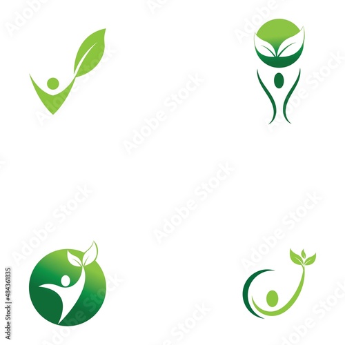 Human Healthy Life Logo template vector icon