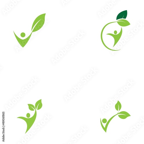 Human Healthy Life Logo template vector icon