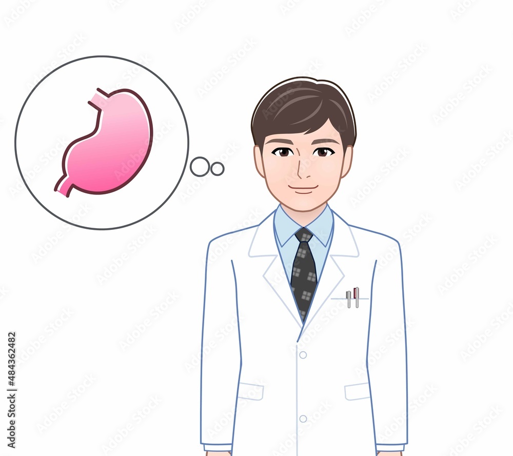 白衣を着た医療スタッフの男性 白衣を着た医療スタッフの男性