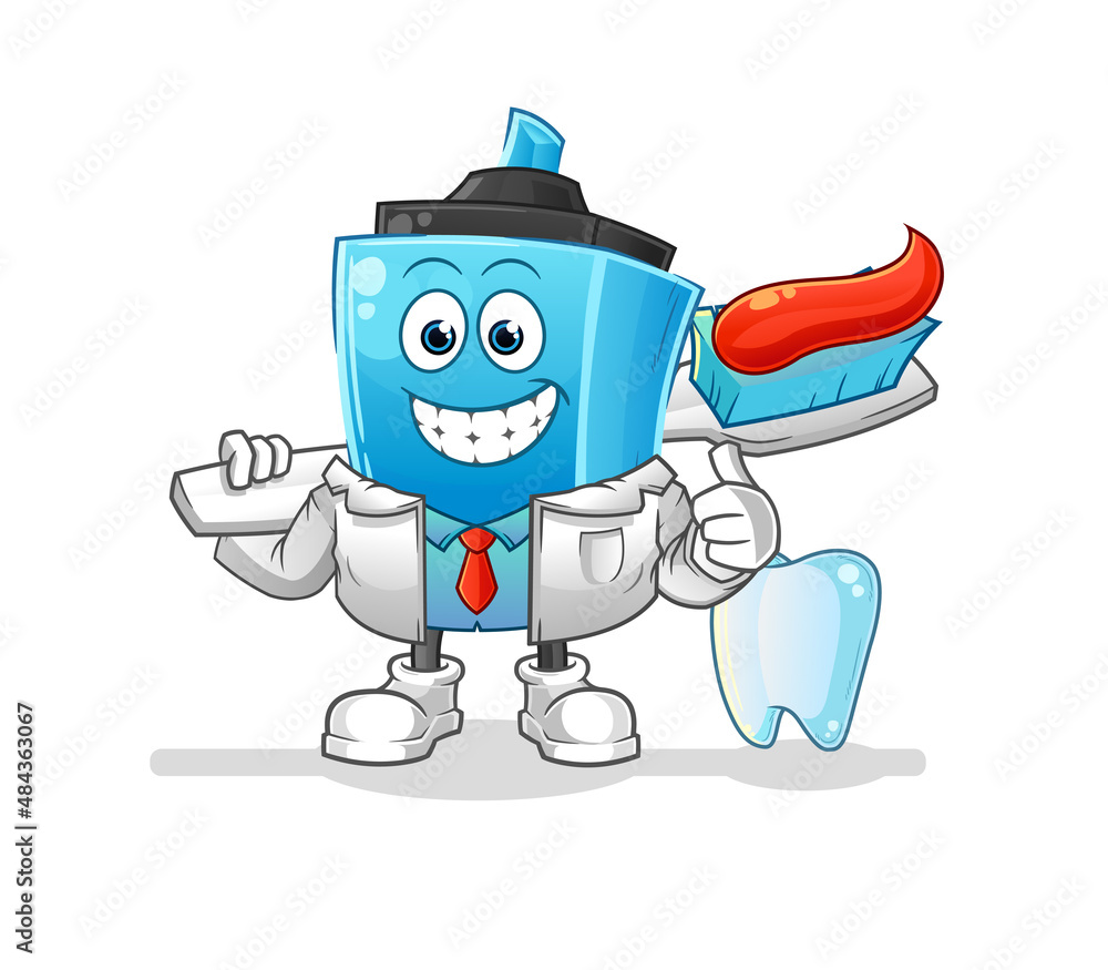 marker pen dentist illustration. character vector marker pen dentist illustration. character vector