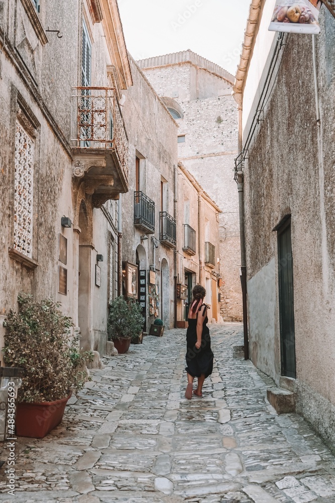 Woman in Erice, Sicily