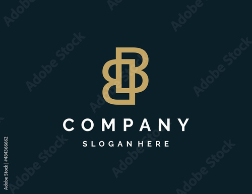 Luxury letter BB logo template