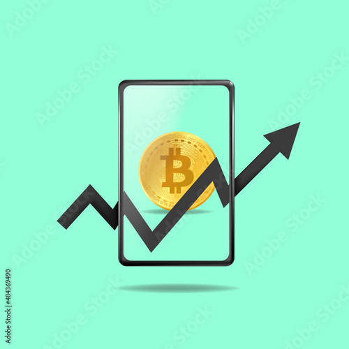 Bitcoin currency. Blockchain technology, bitcoin currencies, cryptocurrency, finance, digital currency mining, cryptocoin wallet