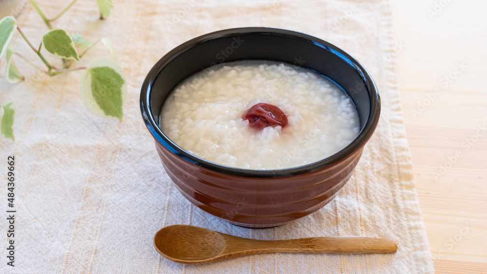 梅干しのお粥 ”Japanese Rice porridge 梅干しのお粥 ”Japanese Rice porridge