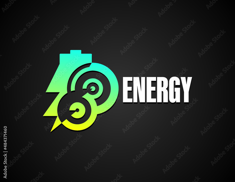 energy circle with blue and yellow colors energy circle with blue and yellow colors