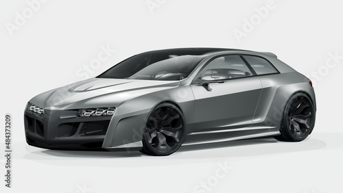 3D rendering of a brand-less generic concept car   © Andrus Ciprian