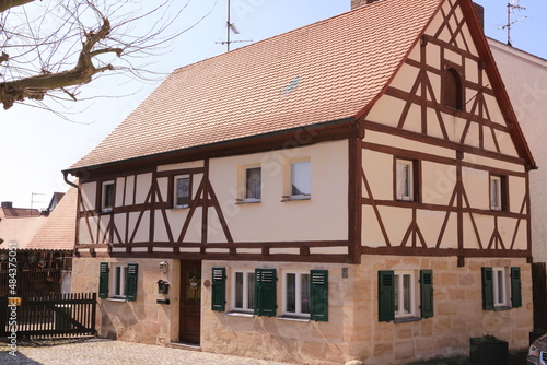 Historisches Fachwerkhaus in der Altstadt von Hilpoltstein in Bayern photo