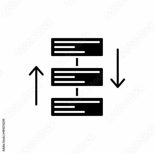 rearrange tasks icon vector