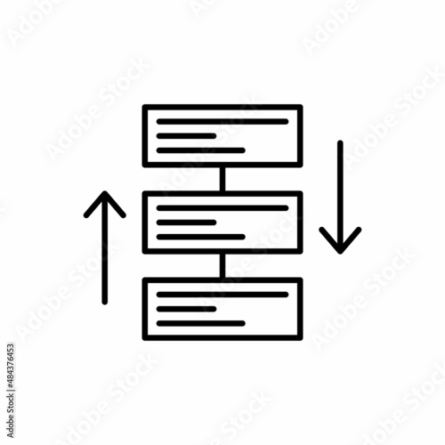 rearrange tasks icon vector