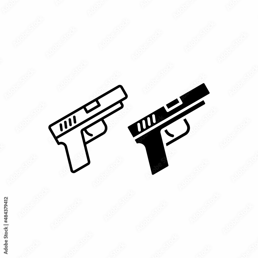 firearm icon vector
