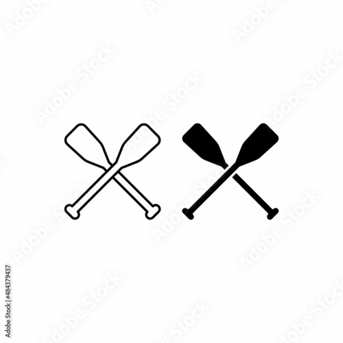 oars icon vector