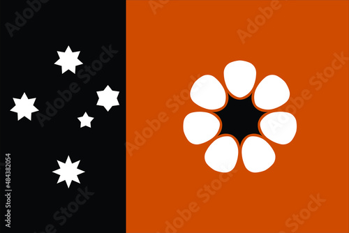 Vector of Northern Territory Australian flag.