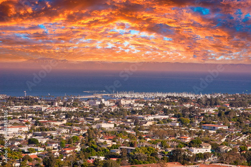 Views of Santa Barbara city from the mountains © L. Paul Mann