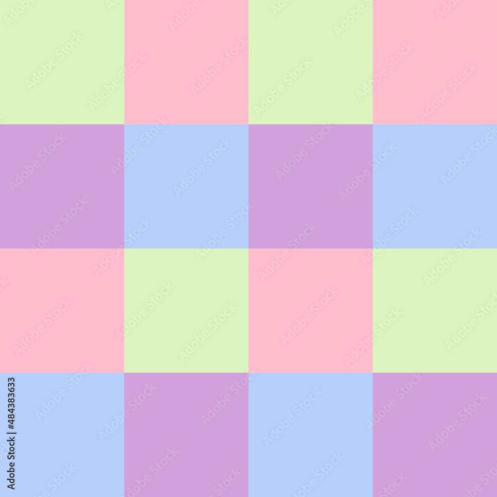 Pattern design squares seamless  gentle baby pastel vector