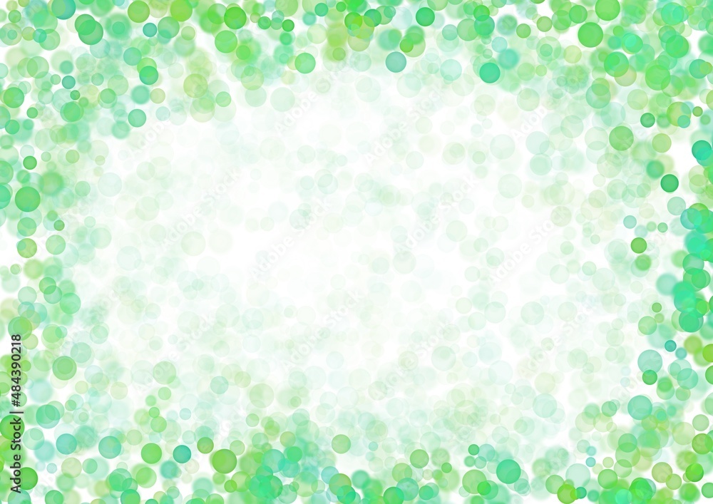 Abstract art background with pastel light green and olive circle babble with frame. Greeting card or invitation Abstract art background with pastel light green and olive circle babble with frame. Greeting card or invitation