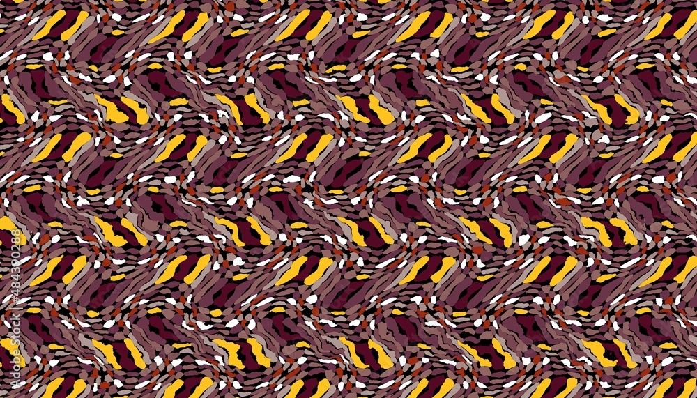 Abstract fractal pattern in afro style. Abstract fractal pattern in afro style.