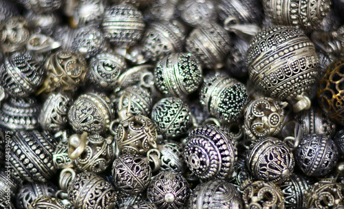 metal pendants inside the souk