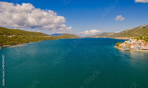 NEUM, BOSNIA AND HERZEGOVINA, a seaside resort on the Adriatic Sea, is the only coastal access in Bosnia and Herzegovina. September 2020
