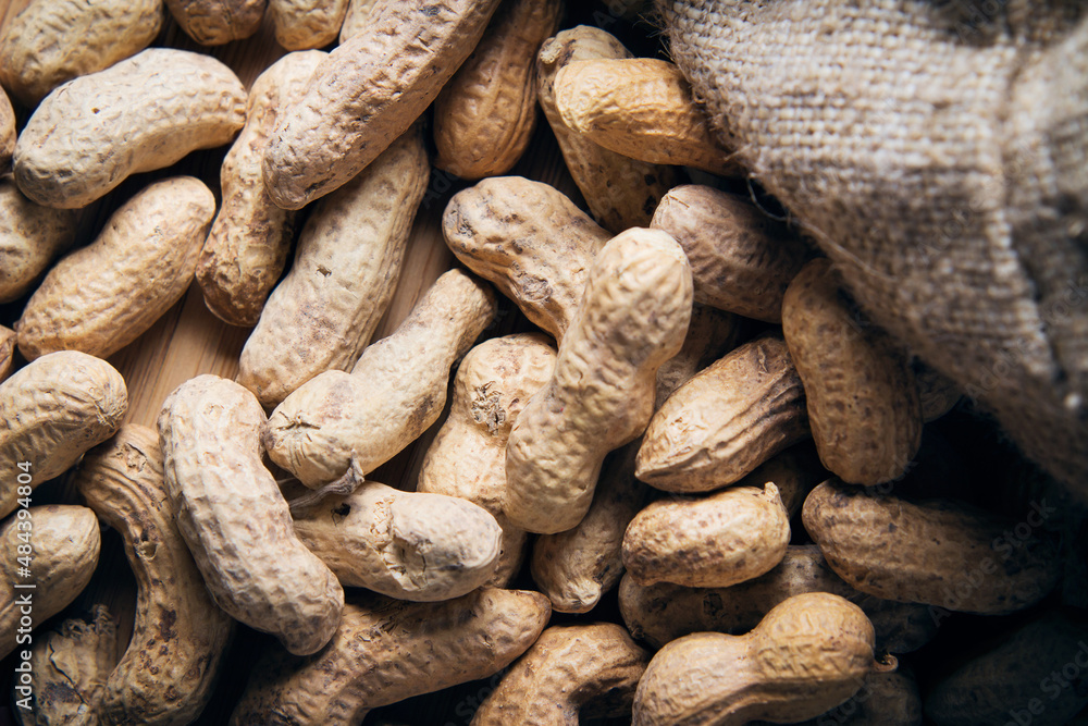 Peanut closeup top view background Useful food Peanut closeup top view background Useful food