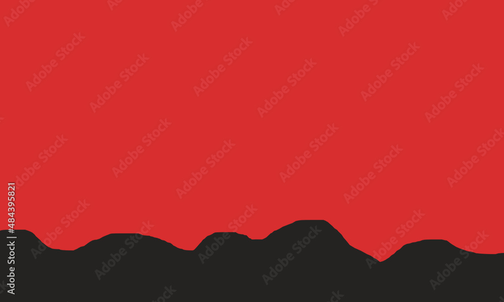 red background with black waves below red background with black waves below